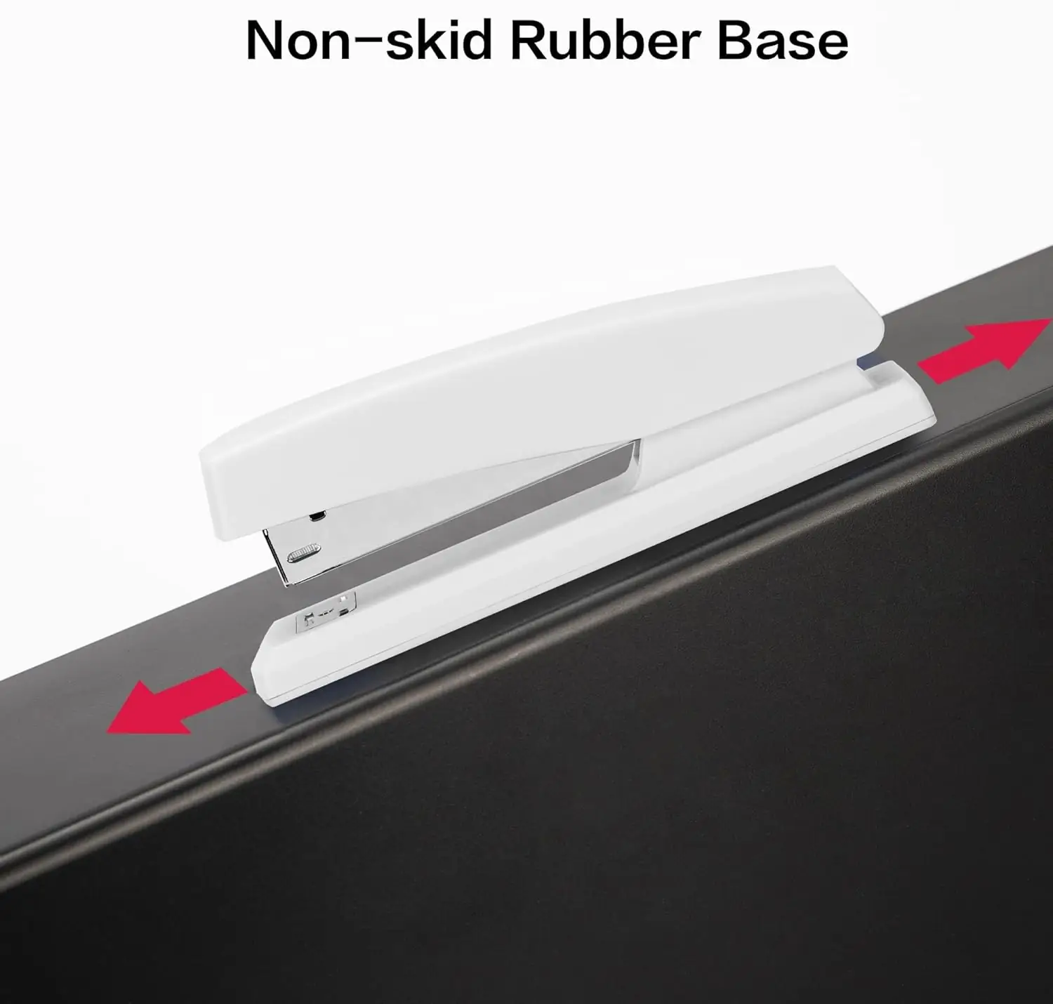Deli Stapler, Desktop Stapler, Office Stapler, 25 Sheet Capacity, Includes 1000 Staples and Staple Remover, White - Image 5
