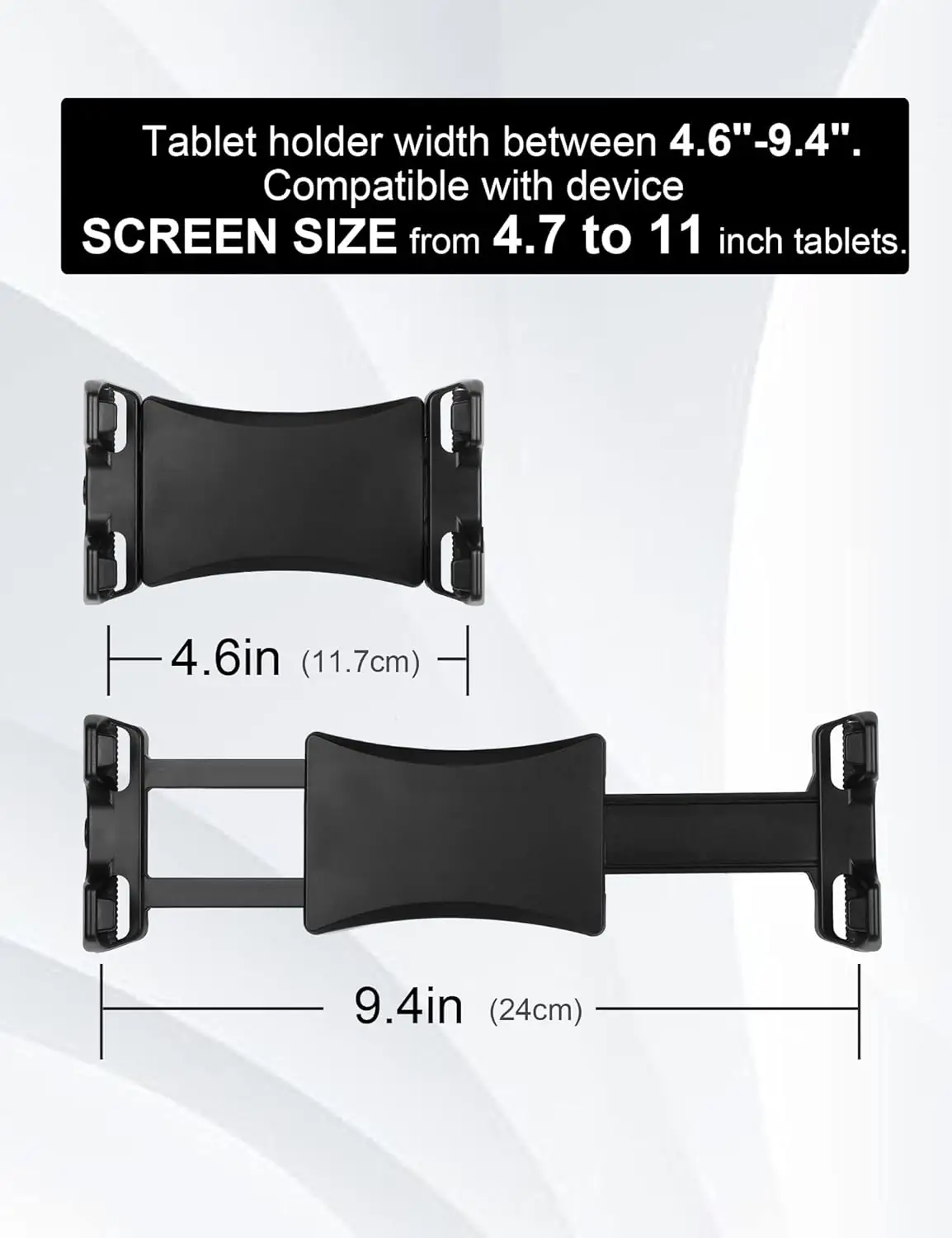 Mr.Power Tablet/Phone Mount Holder for Microphone Music Stand, Fits Devices from Screen Size 4.7 to 11 in, Compatible with iPhone, Compatible with iPad Pro Air Mini, Compatible with Samsung Tab etc - Image 8